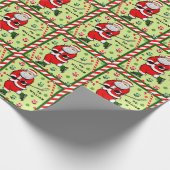 アイスホッケーホリデーギフト ラッピングペーパー (角)