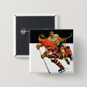 アイスホッケーマッチ 缶バッジ (正面&裏面)