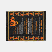 アイスホッケーママのプレゼントに フリースブランケット (正面(横))