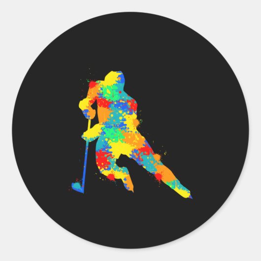 アイスホッケーユース ラウンドシール (正面)