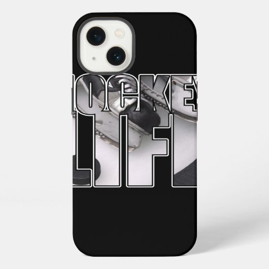 アイスホッケーライフ アイス上のホッケーギア iPhoneケース (裏面)