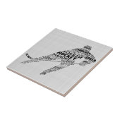 アイスホッケーランゲージズ文字アートタイル タイル (側面)