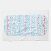 アイスホッケーリンクのワードアート キッチンタオル (横)