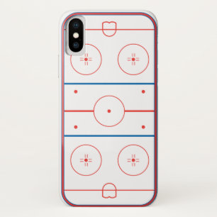 アイスホッケーリンクグラフィック iPhone X ケース