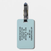 アイスホッケーリンク動揺してスタイル図 ラゲッジタグ (裏面縦)