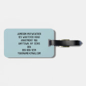 アイスホッケーリンク動揺してスタイル図 ラゲッジタグ (裏面横)