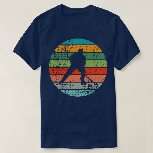アイスホッケーレトロ1 Tシャツ (デザイン正面)