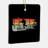 アイスホッケーレトロ セラミックオーナメント (右)