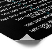 アイスホッケーヴィンテージ10戒 ポスター (角)