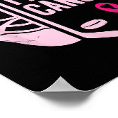 アイスホッケー乳がん認識度選手ピンクSpo ポスター (角)