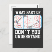 アイスホッケー何が分からないの ポストカード (正面/裏面)