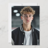 アイスホッケー大学ジャケット卒業パーティー 招待状 (裏面)