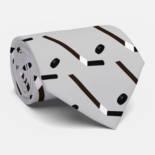 アイスホッケー用スティックおよびパックのカスタムでパターン(の模様が)あるなタイ ネクタイ (ロール)