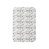 アイスホッケー用スティックの浴室 バスマット (正面縦)