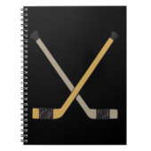 アイスホッケー用スティック ノートブック (正面)