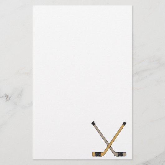 アイスホッケー用スティック 便箋 (正面)