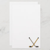 アイスホッケー用スティック 便箋 (正面/裏面)