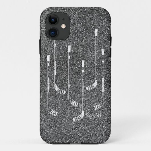 アイスホッケー用スティック Case-Mate iPhoneケース (裏面)