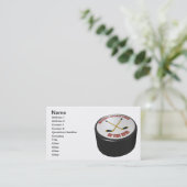 アイスホッケー用パック 名刺 (スタンド正面)