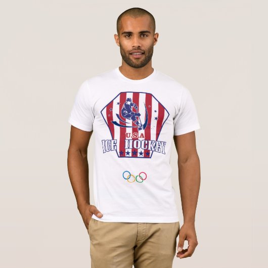 アイスホッケー米国 Tシャツ (正面フル)