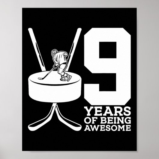 アイスホッケー素晴らしの9年目誕生日 ポスター (正面)
