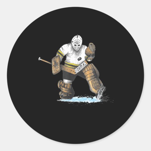 アイスホッケー素晴らしゴア救ヴィンテージマスク ラウンドシール (正面)