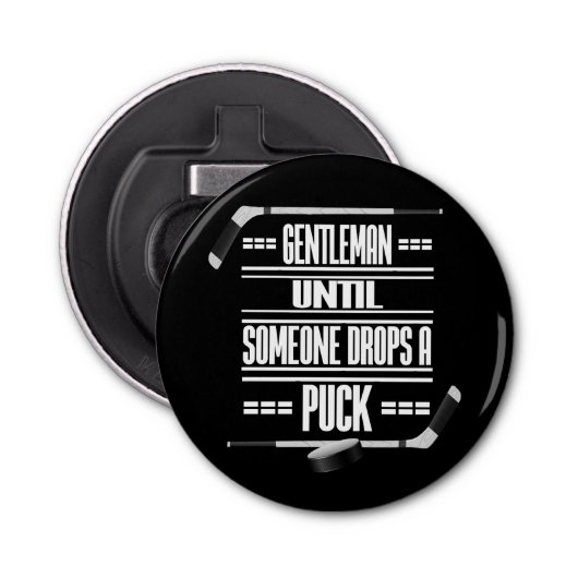 アイスホッケー紳士のユーモア 栓抜き (正面)