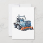 アイスホッケー誕生日パーティー サンキューカード (裏面)