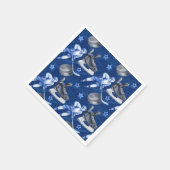 アイスホッケー誕生日パーティー スタンダードカクテルナプキン (角)