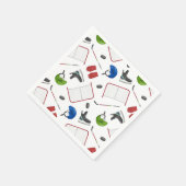 アイスホッケー誕生日パーティー スタンダードカクテルナプキン (角)