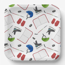 アイスホッケー誕生日パーティー ペーパープレート