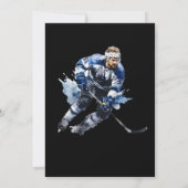 アイスホッケー誕生日招待状、アイスホッケーパーティー 招待状 (裏面)