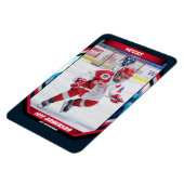 アイスホッケー選手のキープサケクールオンカスタムブルー マグネット (左側)