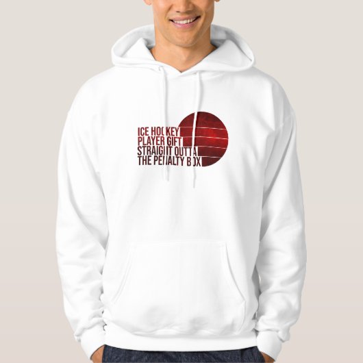 アイスホッケー選手のギフトがペナルティを超える パーカ (正面)