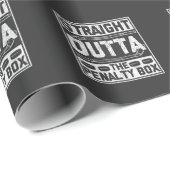 アイスホッケー選手のペナルティボックス（ストレートアウト） ラッピングペーパー (ロールコーナー)