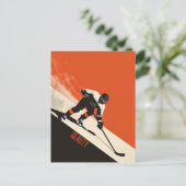 アイスホッケー選手の活躍 ポストカード (スタンド正面)