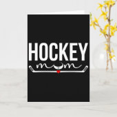 アイスホッケー選手の誇りある母親 カード (黄色い花)