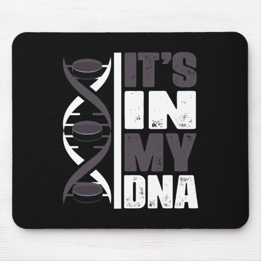 アイスホッケー選手のDNA マウスパッド (正面)