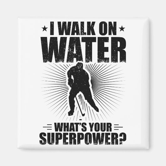 アイスホッケー選手|スポーツチームの贈答アイディア マグネット (正面)