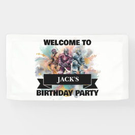 アイスホッケー選手 横断幕