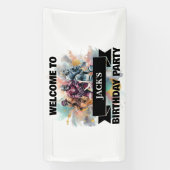 アイスホッケー選手 横断幕 (縦)