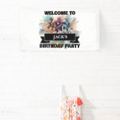 アイスホッケー選手 横断幕 (インサイチュ)