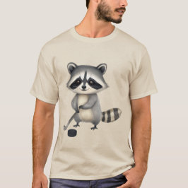 アイスホッケー・アライグマ・ベースボールTシャツ - 楽しいアイスホッケー ⛸ Tシャツ