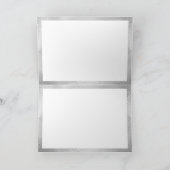 アイスホッケー クリスマスカード - 赤いスパークル & シルバー カード (内部)