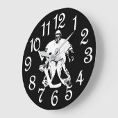 アイスホッケー·ゴアリー·クロック-ホッケー·プレーヤーへの贈り物 ラージ壁時計 (傾斜)