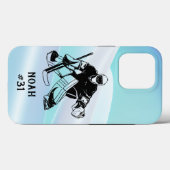 アイスホッケー ゴールキーパー Case-Mate iPhoneケース (裏面 (横))