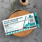 アイスホッケー チケット パス バースデー パーティー 招待状