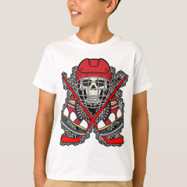 アイスホッケー ドクロ ジョリーロジャー 海賊旗 Tシャツ