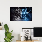 アイスホッケー ポスター (ホームオフィス)