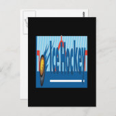 アイスホッケー ポストカード (正面/裏面)